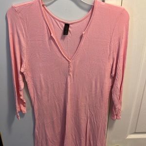 Pink cotton comfy long skirt